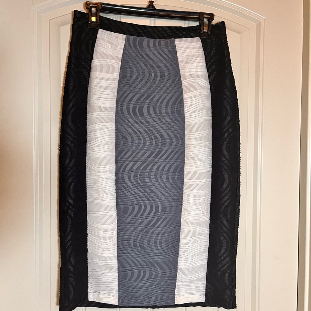 Elegant Black and Gray Women's Skirt
